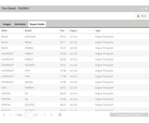 Kit De Distribucion Buick Chevrolet Saturn 2.0 2.4 06-12