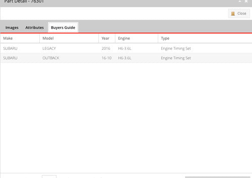 Kit De Distribucion Subaru Legacy Outback 3.6 2010-2016