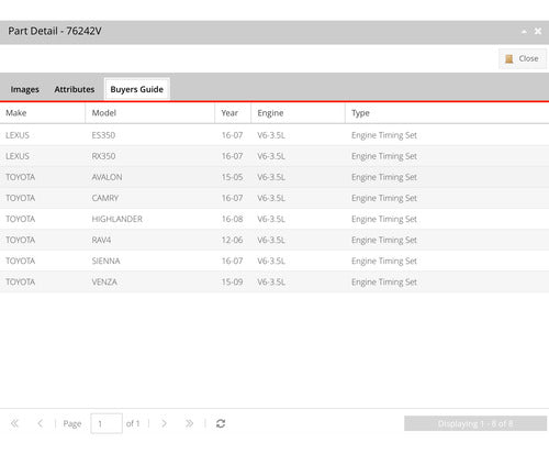 Kit Distribucion Highlander Sienna Camry 3.5 2007-2016 Vvt